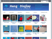 Tablet Screenshot of hanganddisplay.com.au